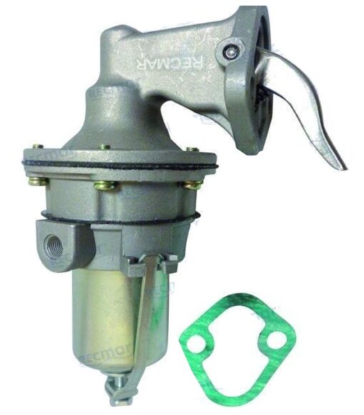Pompe essence mercruiser 86234A4 GM 4 et 6 cyl REC86234A4 - Aussi monté sur GM 120 et 140 avant 1985 disposant d'un filtre de hauteur 53mm  Mercruiser: 47585A1, 71327, 77594, 86234, 8623405, 86234A05, 86234A3, 86234A4; OMC 0508426, 0509395, 0982240, 0985602, 0985603, 985603