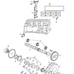 REC17903 - Joint de cache culbuteur - GM L4 - Mercruiser 27-814703 / Volvo Penta 3856443 / / OMC 3852692