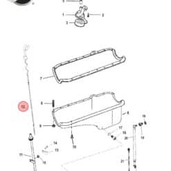 BK-861942T6 - Tirette de jauge à huile Mercruiser 861942T6