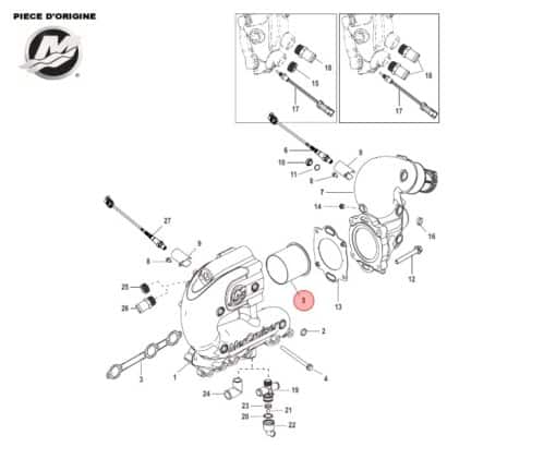 BK-8M0095469 - Catalyseur V6 Mercruiser 8M0095469