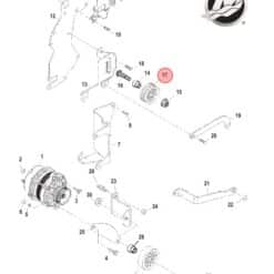 BK-864625T - Poulie Mercruiser 864625T 4.3L , 5.0L , 5.7L , 6.2L - Pièce originale