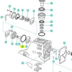Joint Torique embase  OMC COBRA 86-93 -  0911700 - Volvo Penta 3852531 Références :  0911700 911700 3852531  802157