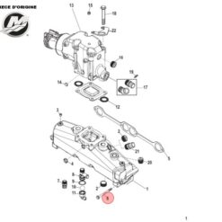 BK-8M0144800 - VIS COLLECTEUR ECHAPPEMENT MERCRUISER 8M0144800