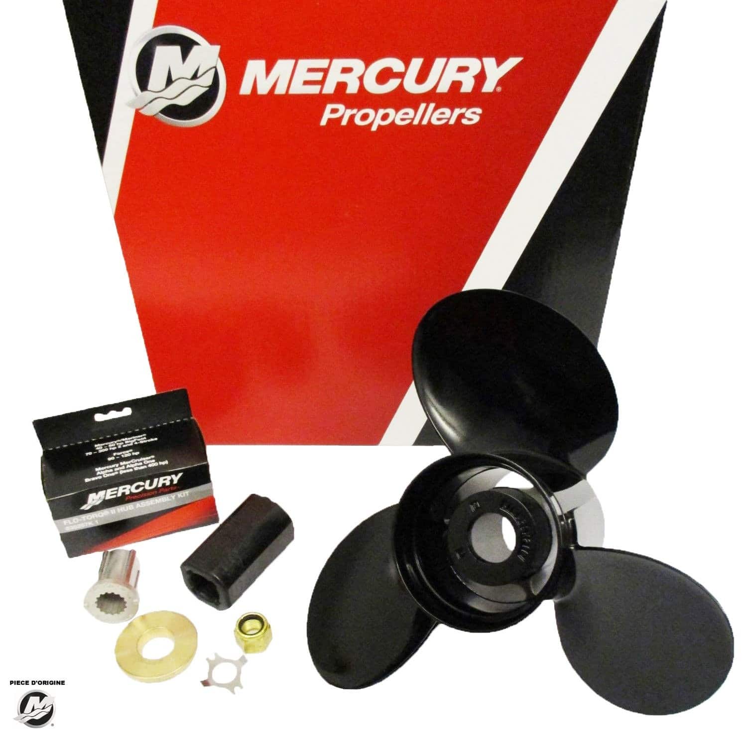 BK-832832A45 - HELICE ALUMINIUM ORIGINAL MERCRUISER BLACK-MAX 3P RH 14.25X21 AVEC MOYEUX - 48-832832A45