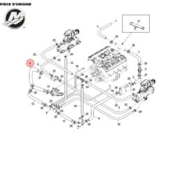BK-863456A1 - DURITE REFROIDISSEMENT POMPE A EAU DE BRASSAGE ORIGINAL MERCRUISER 863456A1